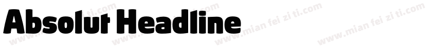 Absolut Headline字体转换